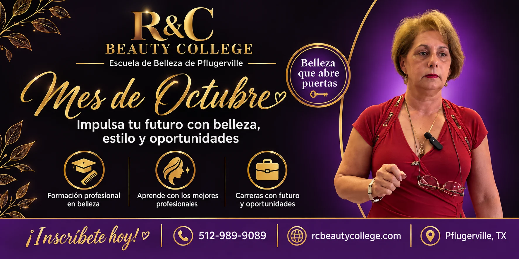 Promoción de octubre – R&C Beauty College Promoción de octubre de R&C Beauty College, escuela de belleza en Pflugerville, TX